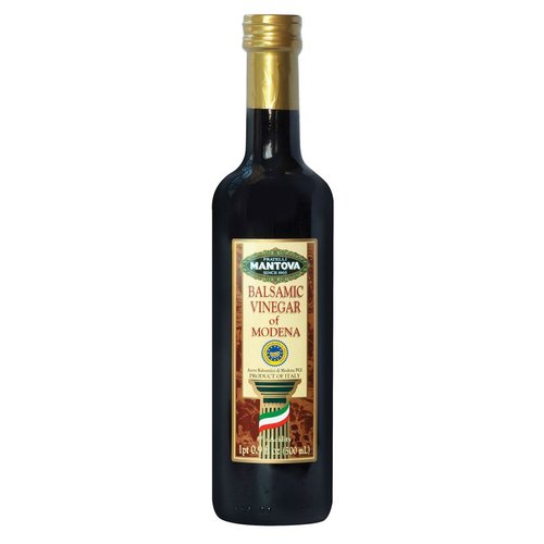 Mantova Balsamic Vinegar of Modena, Perfect for Salad Dressing, Pasta, Ice Cream and Cocktails, 17 oz (Pack of 2)
