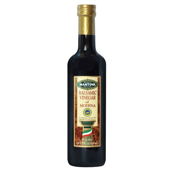 Mantova Balsamic Vinegar of Modena, Perfect for Salad Dressing, Pasta, Ice Cream and Cocktails, 17 oz (Pack of 2)