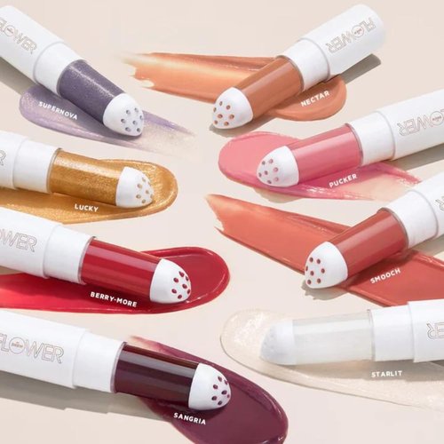 FLOWER Beauty Petal Pout Moisturizing Lip Mask For Soft Lips With Natural Color - Berry-more, 0.05 oz. (Pack of 1)