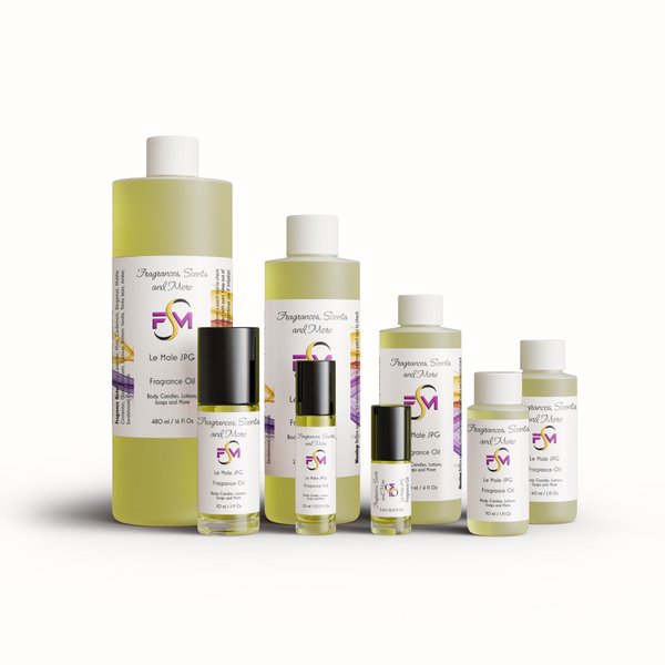 Le Male JPG Fragrance Oil - 0.33 Fl Oz Glass Roll On (10ml)