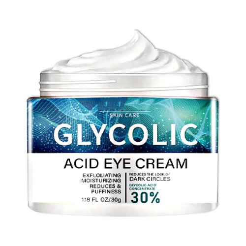 Eye Cream with Glycolic Acid,30g Anti Wrinkle Anti Aging Fortify Eye Cream Hydrating Reduces Eye Bags Dark Circle Puffiness Improved Fine Lines