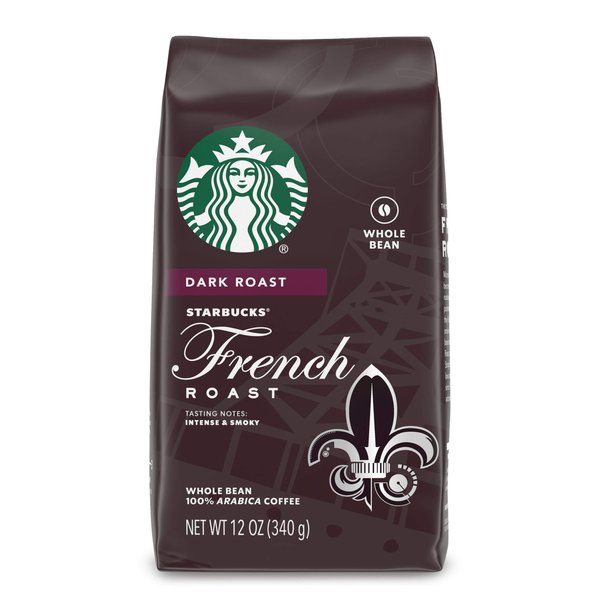 Starbucks Dark Roast Whole Bean Coffee — French Roast — 100% Arabica — 1 bag (12 oz.)