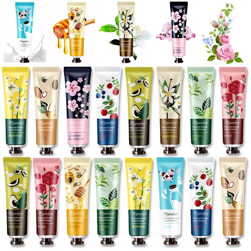 20 PCS Hand Cream Set, Gifts for Women, Teen Girl Gifts, Bridesmaid Gifts, Travel Size Lotion Hands Cream for Dry Cracked Hands, Mini Travel Size Hand Lotion Hand Cream Bulk