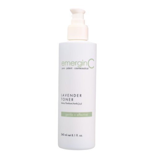 emerginC Soothing Lavender Toner - Gentle + Soothing Toner with Chamomile + Magnolia for Sensitive Skin + Minor Visible Redness (8.1 oz, 240 ml)