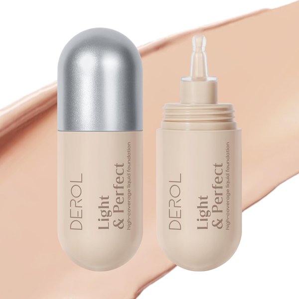 Halo east Small Milk Bottle Foundation Cream - Lightweight, Sheer, Hydrating, Concealing, Contouring and Sunscreen BB Cream (01#IVORY WHITE)