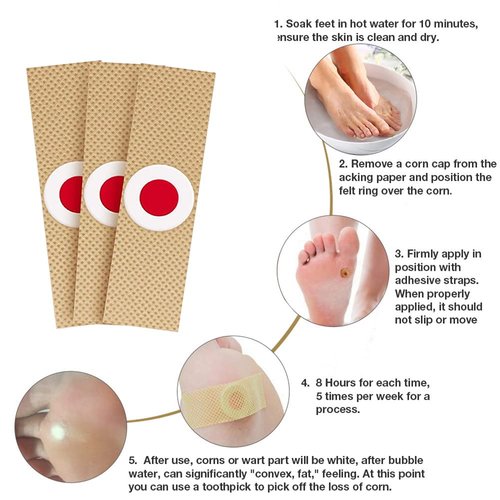 MYMULIKE Corn Removers for Toe, Corn Remover, Corn Removers for Feet and Foot Corn Removers (24 Count)