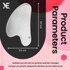 XE Stainless Steel Gua Sha Facial Tools – Heart Shaped Face Massager for Jawline Sculpting and Puffiness Reducing, Metal Guasha Skin Massage Tool for Face, Body, Eyes and Neck