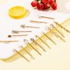 Doromy 15 Packs Rhinestone Faux Pearl Wedding Hair Accessories - Elegant Golden Bobby Pins, Hollow Design Hair Clips and Barrettes for Women Girls