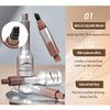 Liquid Microblading Eyebrow Pen,Square Angled Liquid Eyebrow Brush Hair-Like Strokes Long Lasting Waterproof Eyebrow Pencils Creates Natural Looking Brows Effortlessly (#01Espresso+#03Auburn)