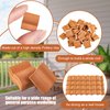 Charniol Roof Tiles Model Building Set Miniature Tiles Roof Tiles Dollhouse Shingles Fake Tiles Model Landscape Accessories for DIY Kitchen Garden Diorama Roofing (Red,100 Pieces)