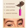 Waterproof Tinted Brow Gel Kit,1 Taupe Tinted Eyebrow Mascara Gel & 1 Eyebrow Pencil Dark Brown, Brow Filler Lift Fast Sculpt Waterproof Eyebrow Gel Glue, Eye Brow Makeup with Brow Razor & Brush-Set 1