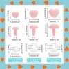 PH PandaHall 36pcs Flocking Safety Noses 3 Sizes Heart Noses Crafts Noses Amigurumi Noses Pink Nose Velvet Stuffed Animal Noses with Washers for Teddy Bear Puppets Plush Animals Crochet Making