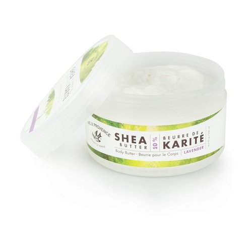 Pre de Provence Beurre De Karité Moisturizing Collection, Shea Butter Enriched Nourishing, Body Butter, 500 ML, Lavender