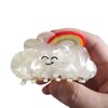 Cloud Hair Clip,Acetate Claw Clips,Hair Clips for Women,Rainbow