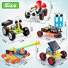 STEM Kits for Kids Ages 8-10, Robot Building Kits for Boys 8-12 5-7, Science Experiments for Kids 6-8 9-12, STEM Toys Gifts for 5+ 6 7 8 10 12 Year Old Boys Girl, Car Crafts Activities Engineering Kit