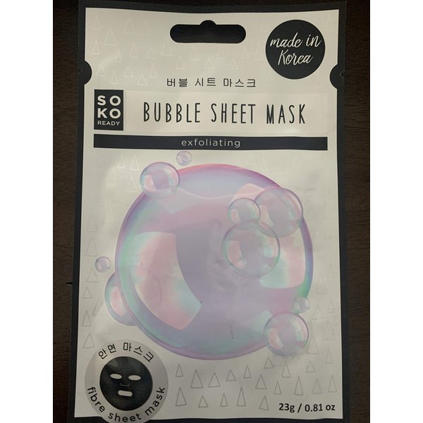 Bubble Sheet Mask