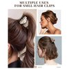 Small Claw Clips for Women 1.6 '' Double Row Teeth Small Hair Clips 12 Pcs Matte Cute Jaw Clips for Hair Claws