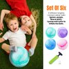 New Bounce Inflatable Bouncing Ball for Kids - Set of 4 Marbleized Bouncy Balls Plus Pump & 2 pins, Inflatable Sensory Balls, for Children and Pets - 8.5" Game Ball