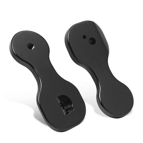 HIYOYO One Pair Motorcycle Spare Mirror Bracket Adapter Rear View Mirror Spare Relocator Mount Relocation Kit for Harley Touring Street Glide CVO Bagger with Batwing Fairings 2014-2023