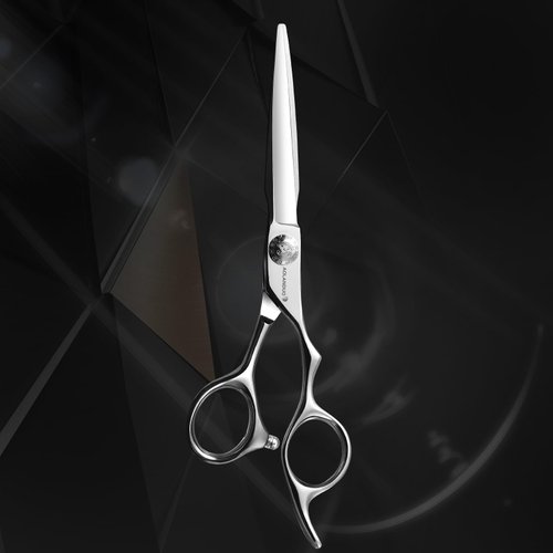 Aolanduo Prime Barber Scissor with SUPER CONVEX EDGE- AICHI JP440C Hair Cutting Scissors/Durable Smooth Motion & Fine Hair Cutting Shears for Salon