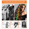 YEVYO 30 Pcs Heatless Hair Curlers Wave Curls Styling Kit with 2 Pcs Styling Hooks, No Heat Hair Curlers Heatless Wave Curlers for Women Girls Long Medium Short Hair (6 Colors, 45 cm/17.71 inch)