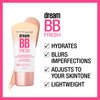 Maybelline Dream Fresh Skin Hydrating BB cream, 8-in-1 Skin Perfecting Beauty Balm with Broad Spectrum SPF 30, Sheer Tint Coverage, Oil-Free, Medium/Deep, 1 Fl Oz