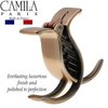 Camila Paris CP2417 French Hair Clip for Women, Burgundy 3 Teeth Ponytail Holder, Girls Hair Claw Clips Jaw Fashion Durable Styling Hair Accessories for Women, Strong Hold No Slip Grip, Made in France