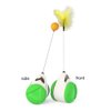 Alnicov Cat Toys Interactive Ball,Balanced Cat Toy with Ball for Indoor Cats Ball with Wheels Automatic Rotating Rolling Balls Balance Swing IQ Training Toy for Cats