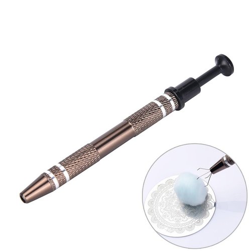 3 Pcs Manicure Saver Cotton Claw Piercing Ball Grabber Pickup Tool Clean Nail Template Nail Art Stamping Tool by Team-Management for Jewelry Small Parts