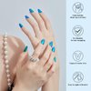 Nelikoo Semi Cured Gel Nail Strips, 20 pcs Gel Nail Stikers, Gel Nail Wraps Semi Cured, Salon-Quality, 2 Weeks Long Lasting