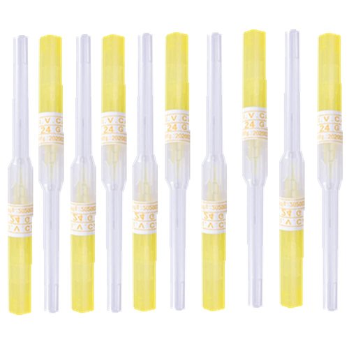 SUMPIGGER Catheter Piercing Needles 10Pcs 24 Gauge Ear Nose Piercing Needles IV Catheter Needles for Piercing Cleaned Body Tattoo Tools Piercing Kit Piercing Supplies