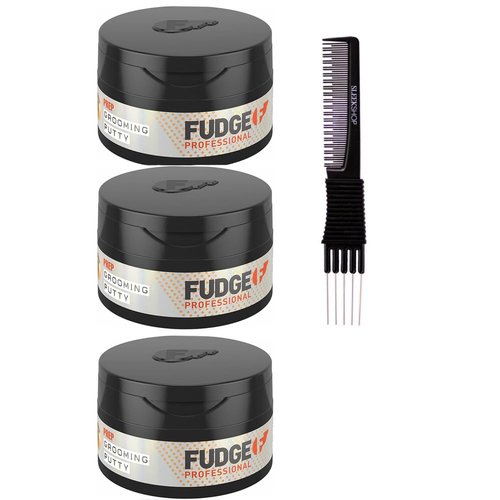 yper Fudge Grooming Putty (2.64 oz) with Teasing Comb Pack of 3