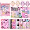 BROVITI DIY Fun 3D Princess Castle Scenes Paper Activities Art Craft Make Your Own Princess Dress-Up Sticker Craft Supplies for Relief Stress Pass The Time for Anyone Who Loves Creative Play