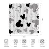 BIYSUC Mouse Head Shower Curtain Black and White Children Cartoons Kids Bath Curtain Cute Animal Grey Bathroom Home Decor Waterproof Polyester Fabric 72Lx72W Inch with 12 Pack Hooks