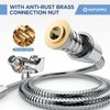 6-Mode High Pressure Handheld Shower Head Set, Consumer Reports Recommended HOPOPRO High Flow Hand Held Showerhead with 59 Inch Hose Bracket Teflon Tape Rubber Washers