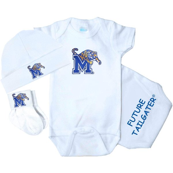 Future Tailgater Memphis Tigers 3 Piece Baby Clothing Set (Newborn)