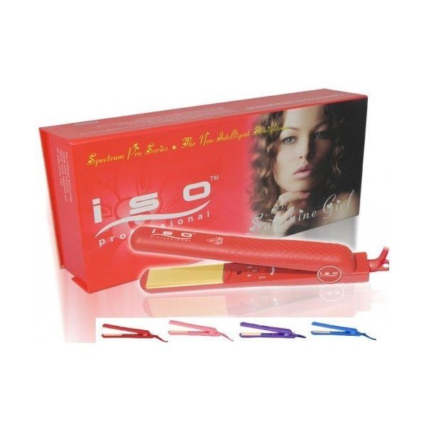 Straightening Flat Iron Sunshine Girl - Red by ISO Beauty