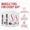 Purus Labs Everyday Amino BCAA Powder | Amino Acids for Muscle Hydration & Recovery | Sugar Free & Gluten Free | 30 Servings (BlackBerry Cherry)