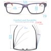 HEEYYOK 4 Pack Reading Glasses for Men 4.0+,Quality Readers with Spring Hinges Includes Sun Readers, Reduce Eyestrain/Glare Eyeglasses