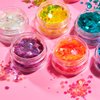 Iridescent Chunky Glitter by Moon Glitter – 100% Cosmetic Glitter for Face, Body, Nails, Hair and Lips - 0.10oz - Green