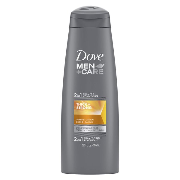 Dove Men+Care Fortifying 2 in 1 Shampoo and Conditioner for Resilient and Thicker Hair Thick and Strong with Caffeine Helps Strengthen Thinning Hair 12 oz
