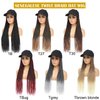 AliRobam Hat Wigs Baseball Cap with Senegalese Twist Braids Hair extensions Hat With Braided Hair attached for Black White woman (24inch, T27)