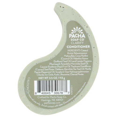PACHA SOAP Clarify Conditioner Soap Bar, 3 OZ