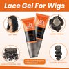 Brzeaf Lace Bonding Gel, Extreme Hold Lace Gelly, Gentle & Safe Formula, New Brush Head Design, Lace Glue & Wig Glue, Temporary Lace Gel for Wigs, Wonder Bond Holding Gel