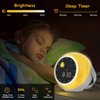 Kids Alarm Clock for Bedroom Decor, Ok to Wake Digital Clock for Toddlers with Sunrise & Moon, White Noise Sound Machine & Night Light for Girl/Boy, Children Sleep Trainer (Yellow) Mini