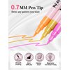EBANKU 12 Colors Nail Art Pens Set, 3D 0.7MM Nail Polish Pens Quick-Drying Nail Art Markers Acrylic Paint Nail Point Graffiti Dotting Liner Pen Tools for Home & Salon Nail DIY