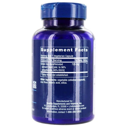 Life Extension - Mega Green Tea Extract (Decaffeinated) - 100 Vegetarian Capsules