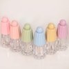 COSIDEA 15pcs 4ml Cute empty lip gloss tubes with wand Blue short chubby lipgloss tube big applicator container