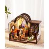 Rowood Miniature House Kit,DIY Miniature Dollhouse Kits for Adults,Mini House Craft Kits for Women with LED,Christmas Birthday Gift for Kids Teens Ages 14+(The Magic Study)