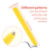 Outus 3 Pieces Replacement Stylus Magnetic Drawing Pen Magnet Replacement Pens for Magnetic Drawing Board Magnapad A to Z and Numbers 0 to 9, Yellow